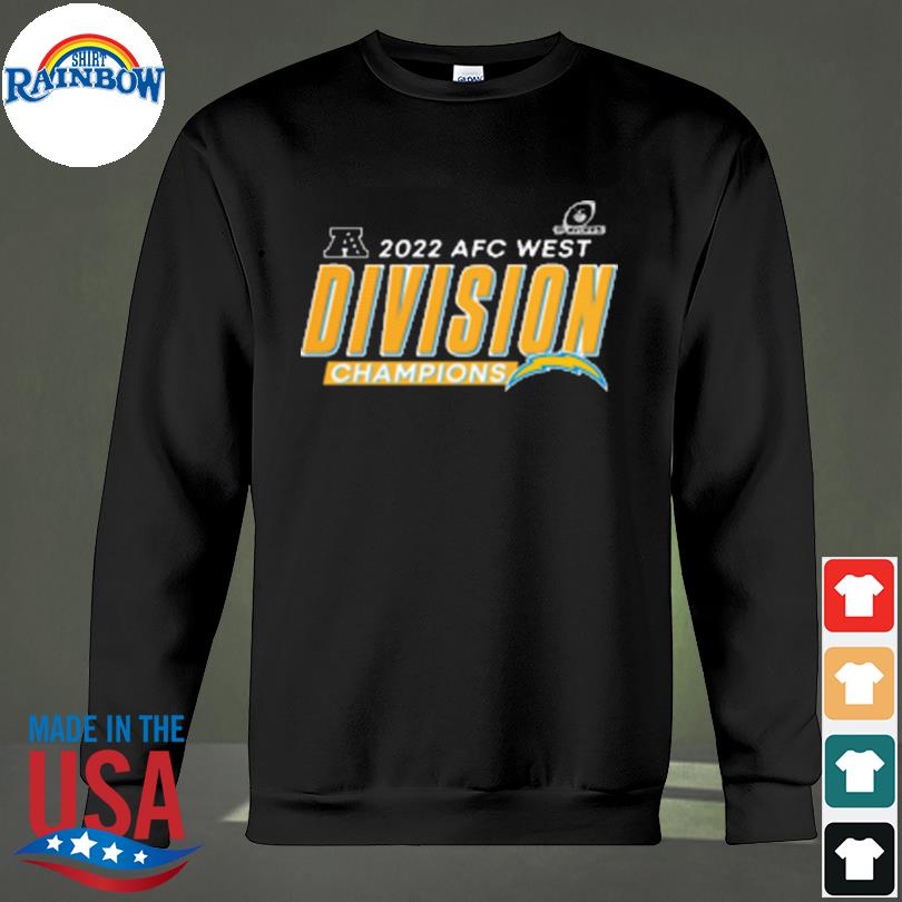 Nfl los angeles chargers 2022 afc west division champions shirt, hoodie,  longsleeve tee, sweater