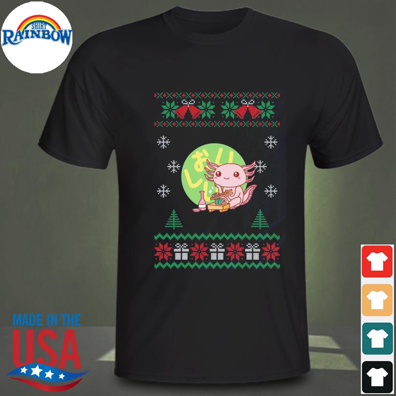 Nice axolotl noodle 2022 merry ugly Christmas sweater