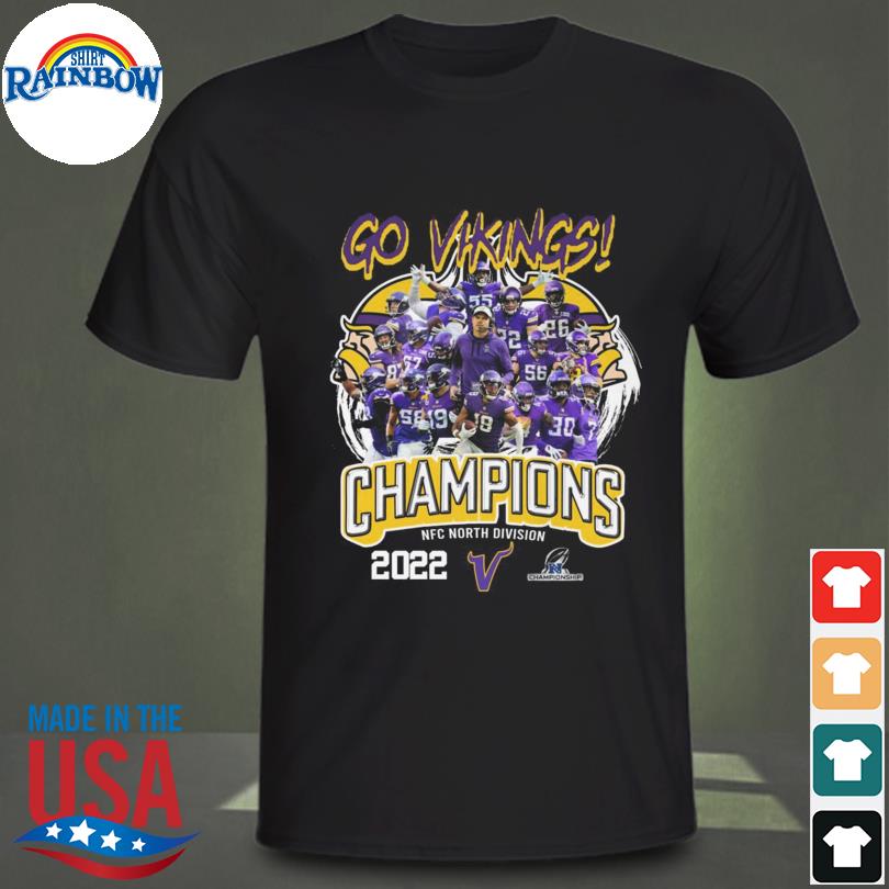 Minnesota Vikings 2022 NFC North division champions shirt, hoodie, sweater  and v-neck t-shirt