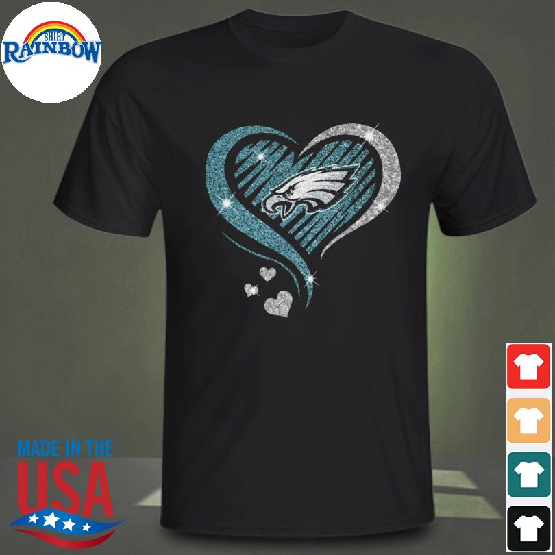 Official This girl loves her philadelphia eagles heart diamond 2023  T-shirt, hoodie, tank top, sweater and long sleeve t-shirt