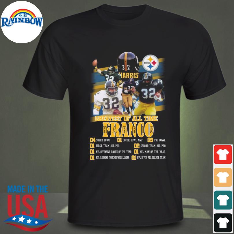 Champion Franco Harris Joe Greene And Terry Bradshaw Pittsburgh Steelers  Signatures Shirt - Limotees