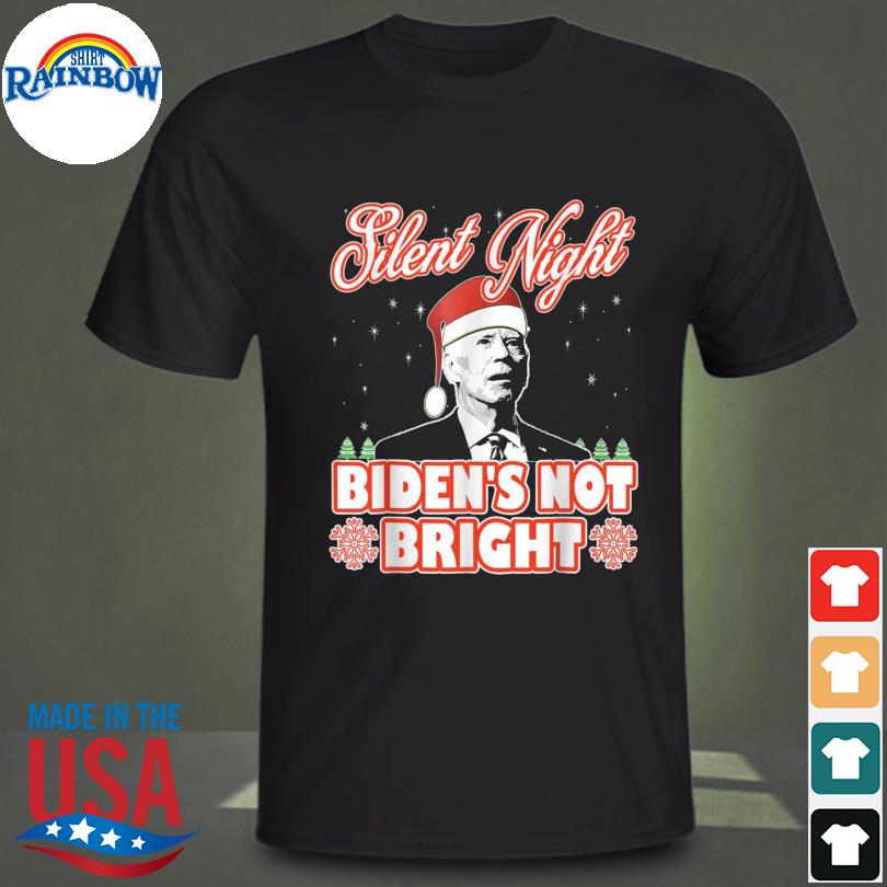 Santa Joe Biden silent night biden's not bright christmas sweater