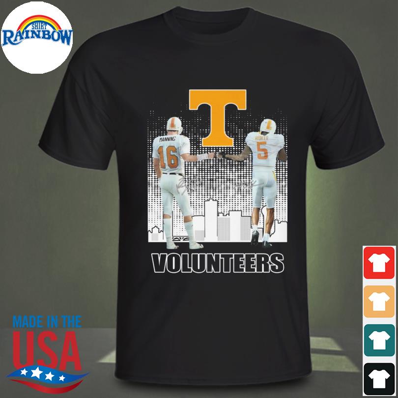 Tennessee Volunteers Peyton Manning and Hendon Hooker signatures 2023 shirt,  hoodie, sweater, long sleeve and tank top