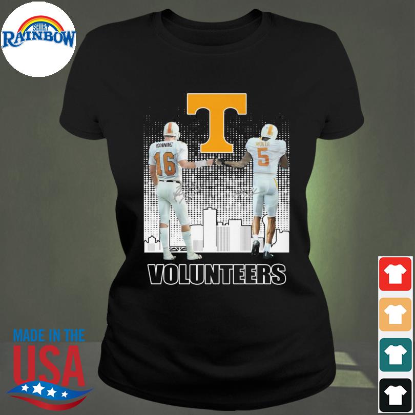 Tennessee Volunteers Peyton Manning and Hendon Hooker signatures 2023 shirt,  hoodie, sweater, long sleeve and tank top