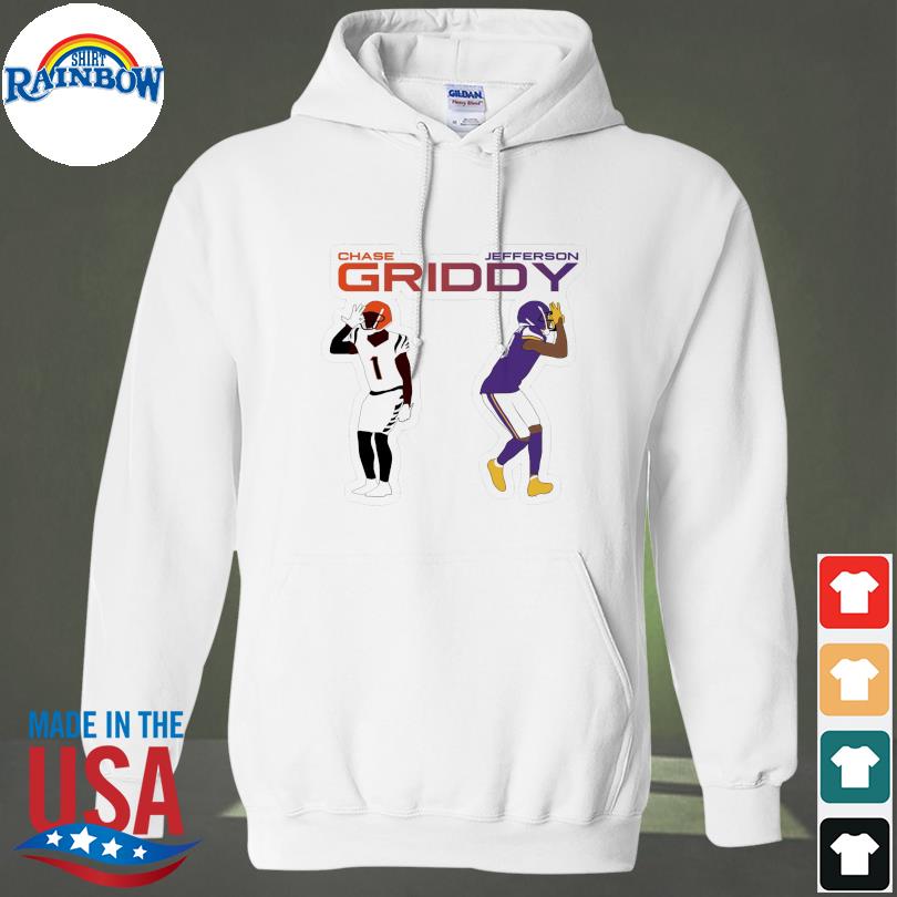 The Griddy Duo Jammer Chase And Justin Jefferson Funny Football Shirt,  hoodie, sweater, long sleeve and tank top