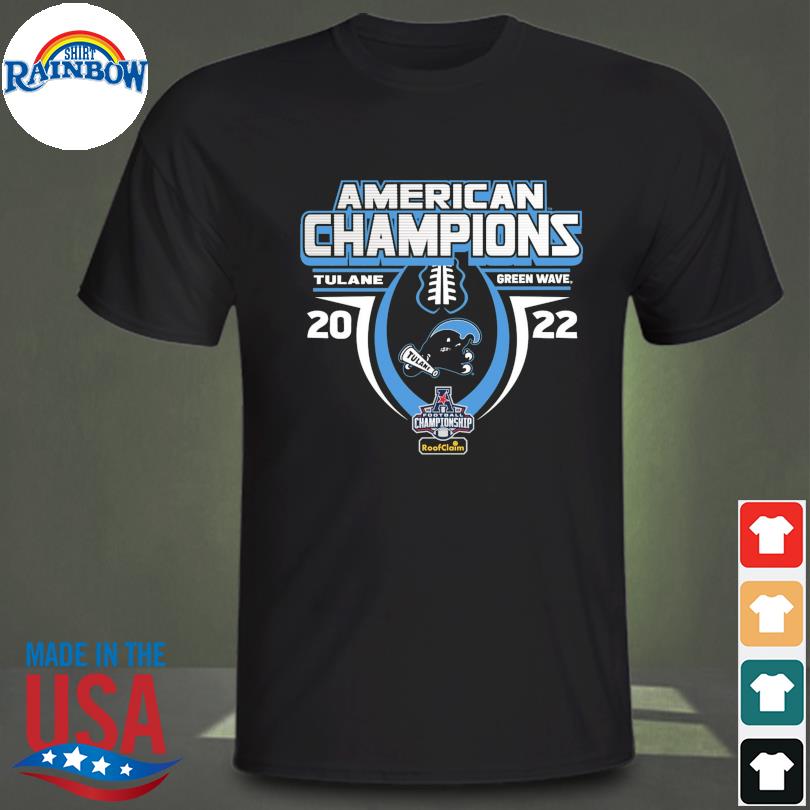 Tulane Green American champions wave 2022 football championship shirt