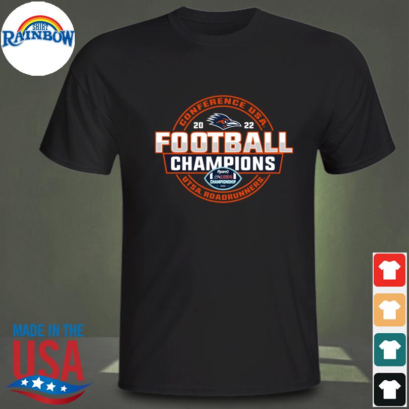 UTSA Roadrunners Blue 84 2022 C-USA Football Conference Champions Locker Room T-Shirt