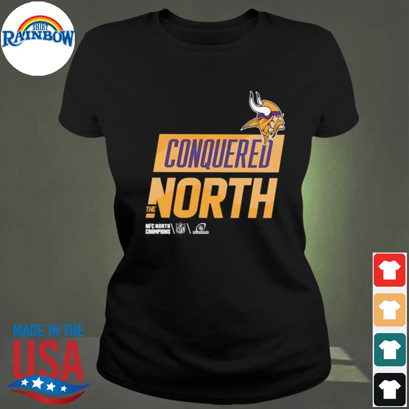 Vikings conquered north the nfc north champions shirt, hoodie