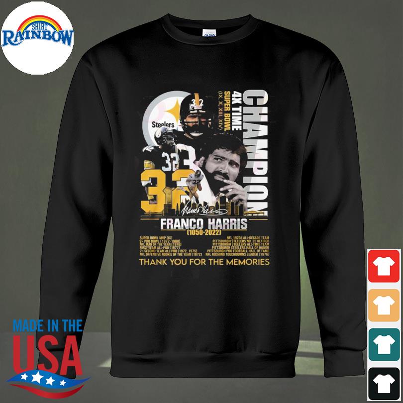 Official champions 4x Time Super Bowl Franco Harris 1050 – 2022