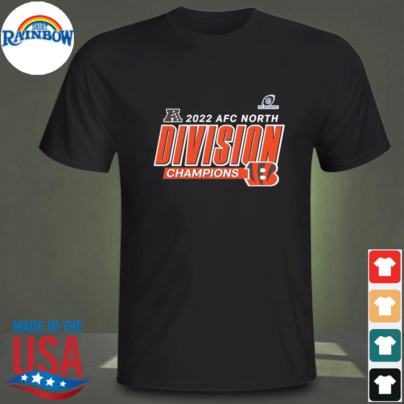 Cincinnati bengals black 2022 afc north division champions divide & conquer  2023 shirt, hoodie, sweater, long sleeve and tank top