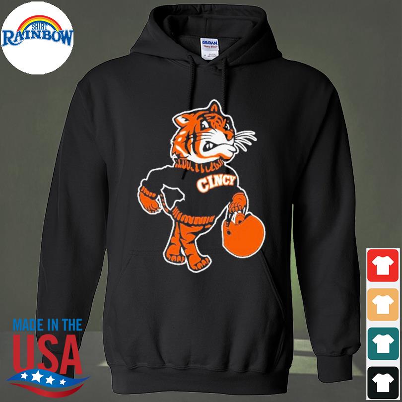 Bengals Mascot Vintage Athletic Sports Name Design Pullover Hoodie