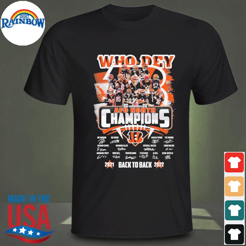 Cincinnati Bengals Back To Back Afc North Champions shirt