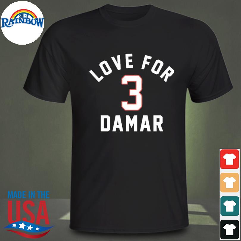 Damar hamlin love for 3 pray for damar hamlin shirt, hoodie, sweater, long  sleeve and tank top