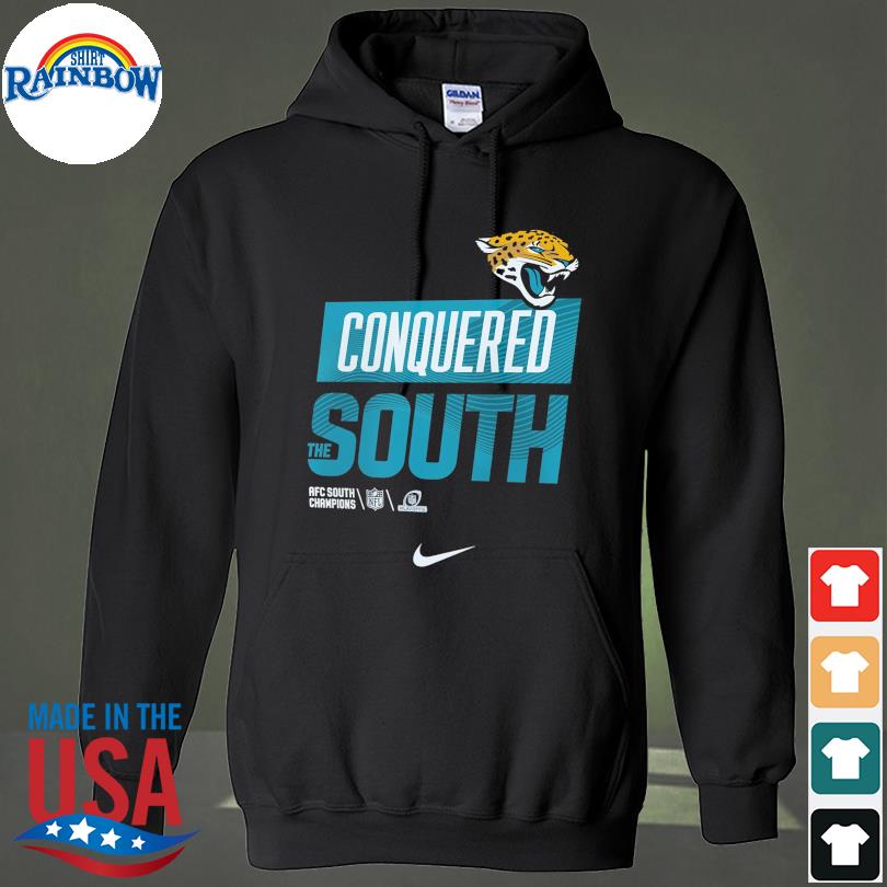 Jacksonville jaguars nike youth 2022 afc south division champions trophy  collection shirt, hoodie, sweater, long sleeve and tank top