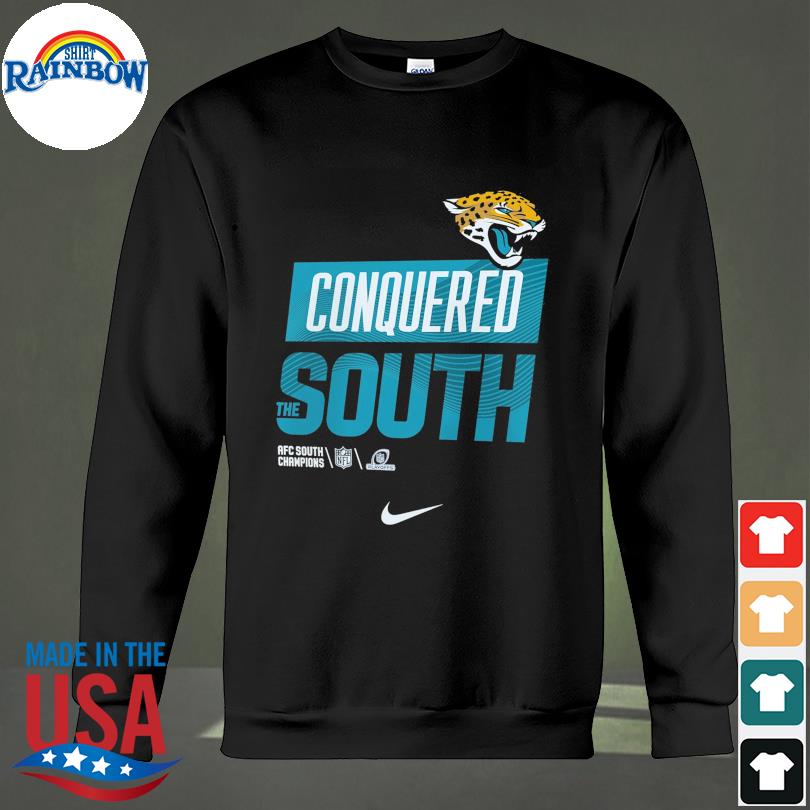 Jacksonville Jaguars Conquered South the AFC South Champions Nike shirt,  hoodie, sweater, long sleeve and tank top