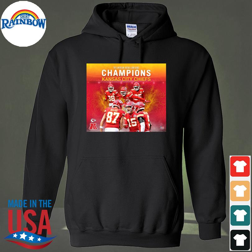 Kansas city Chiefs 2022 afc champions collage s hoodie