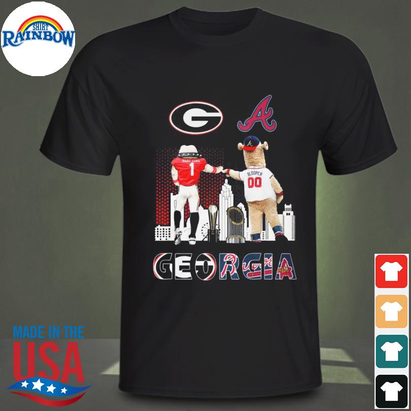 Mascot Georgia Bulldogs and Atlanta Braves Hairy Dawg and Blooper