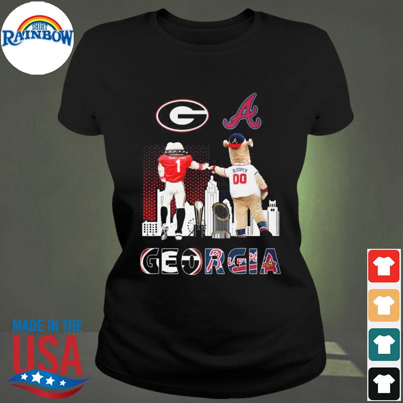 Hairy Dawg and Blooper Georgia Bulldogs and Atlanta Braves mascot shirt,  hoodie, sweater, long sleeve and tank top