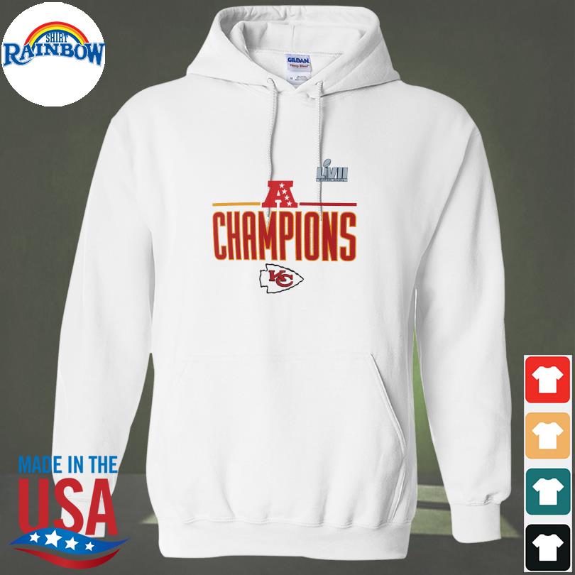 Men's Nike White Kansas City Chiefs 2022 AFC Champions Roster T-Shirt 