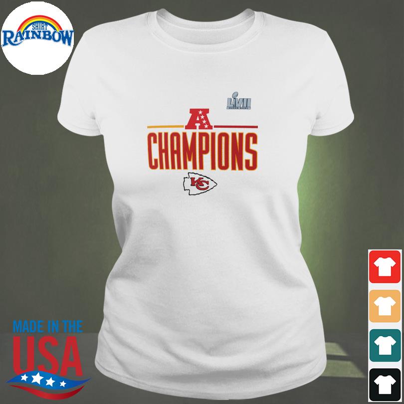 Men's Nike White Kansas City Chiefs 2022 AFC Champions Roster T