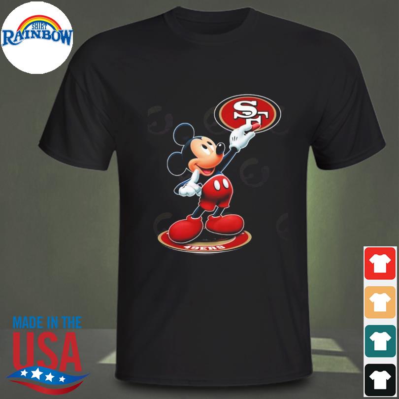 Mickey Mouse Nfl san francisco 49ers logo 2023 shirt, hoodie, sweater, long  sleeve and tank top