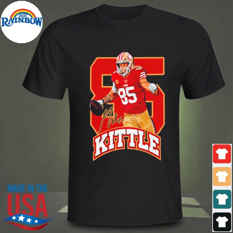 Men's George Kittle Jersey Print Scrub Top