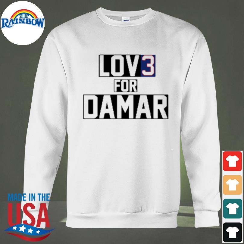 Love For 3 Damar Hamlin Buffalo Bills Jersey Game - BTF Store