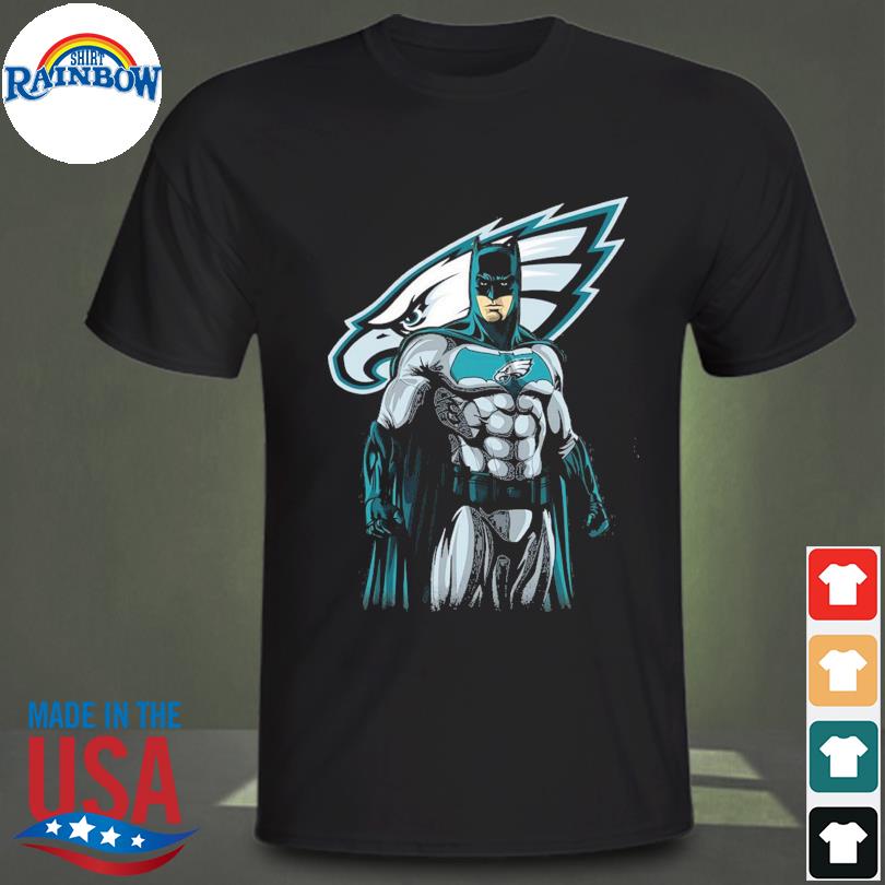 Nfl philadelphia eagles batman superhero avenger shirt, hoodie