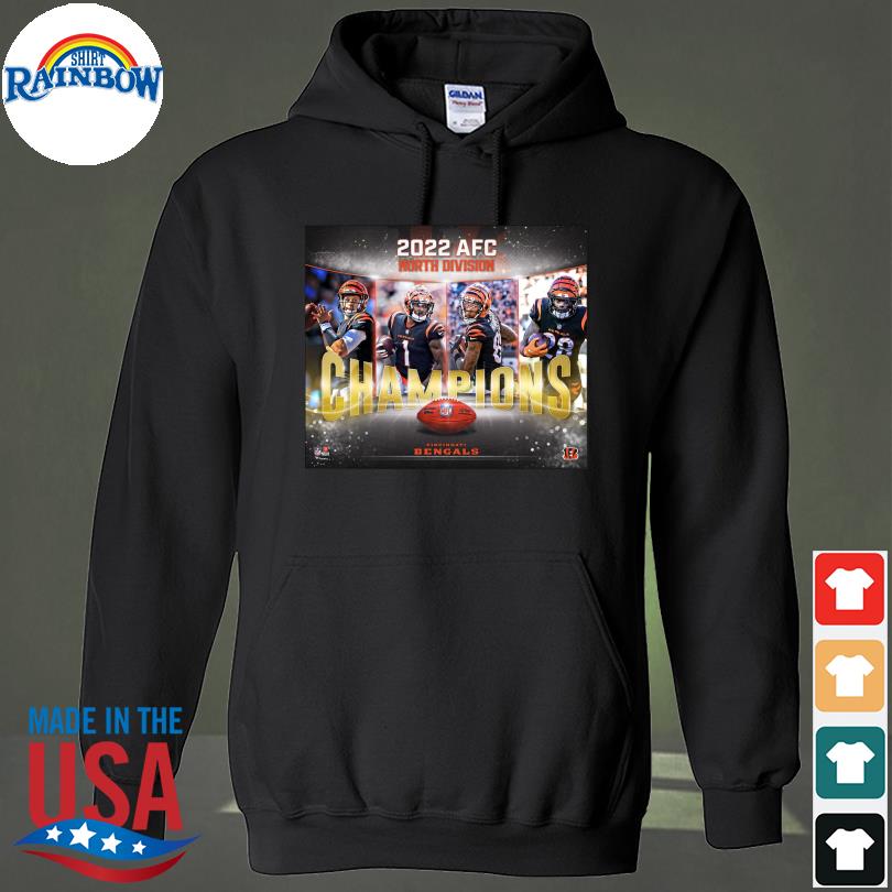 Official cincinnati Bengals Afc North Division Champions 2023 shirt,  hoodie, sweater, long sleeve and tank top