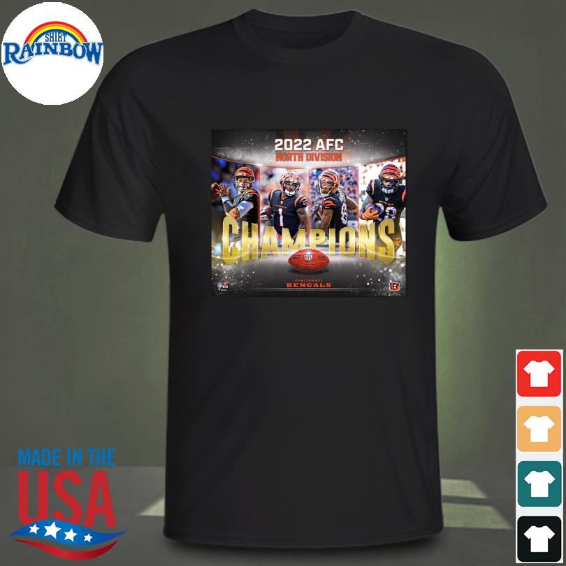 Official 2022 AFC North Division Champions Cincinnati Bengals T-Shirt,  hoodie, sweater, long sleeve and tank top