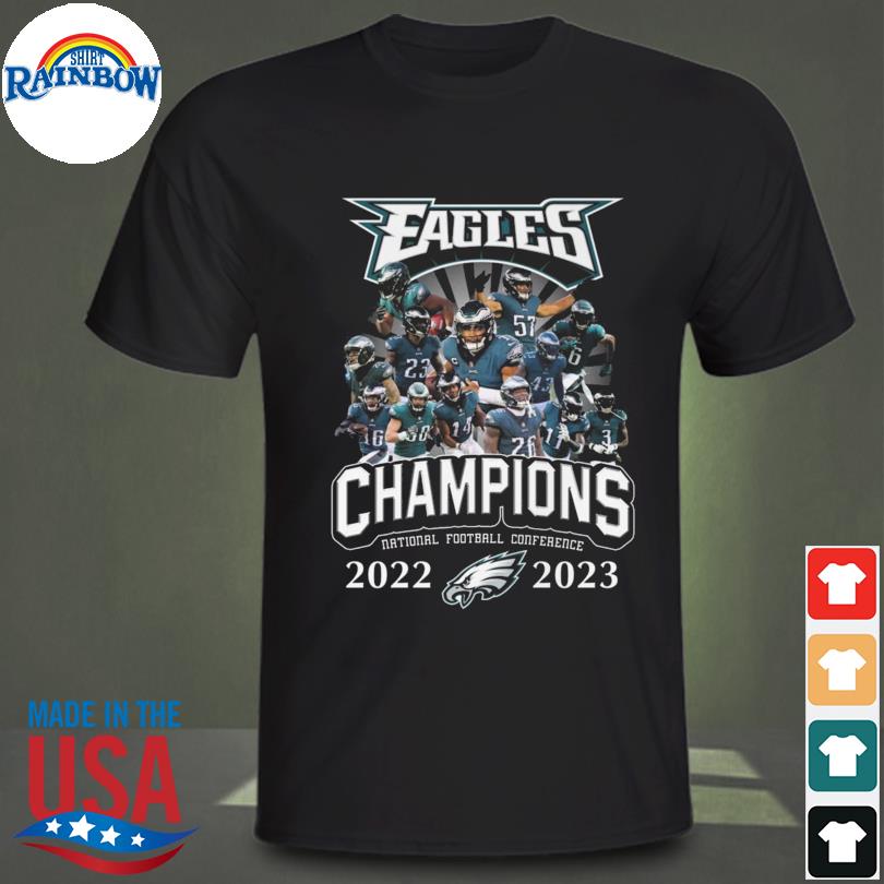 Official philadelphia eagles champions national football conference 2022  2023 shirt, hoodie, sweater, long sleeve and tank top