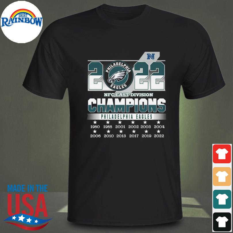 Nfc East Division Champions Philadelphia Eagles 1980-2022 Shirt