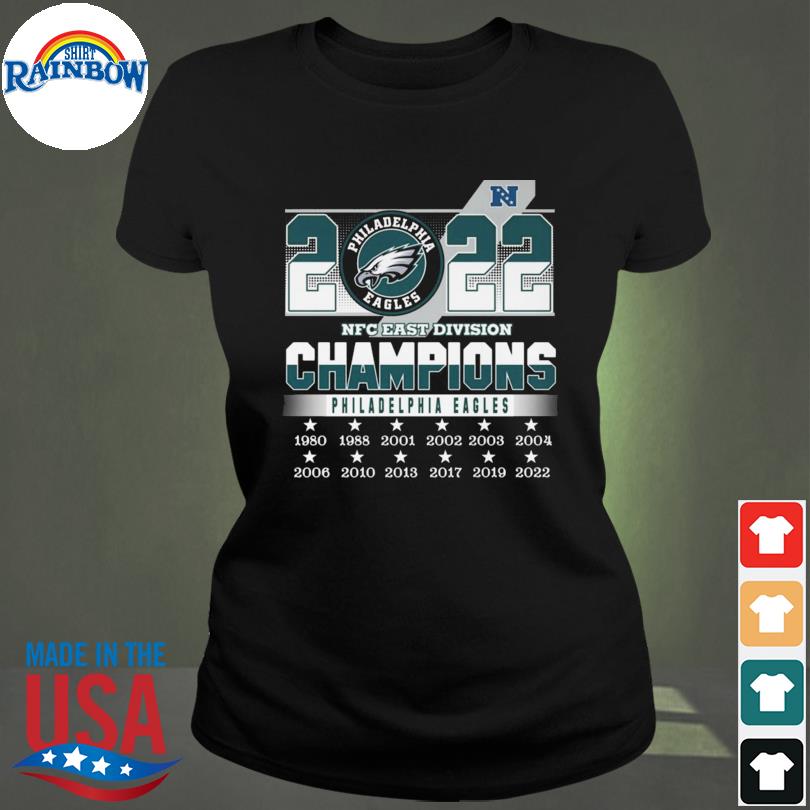 Original philadelphia eagles 2022 nfc east division champions 1980 2022  shirt, hoodie, sweater, long sleeve and tank top