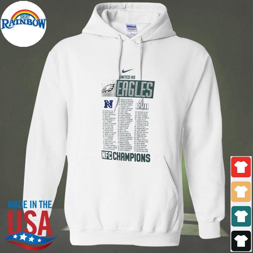 Philadelphia Eagles Nike 2022 NFC Champions Roster Shirt, hoodie, sweater,  long sleeve and tank top