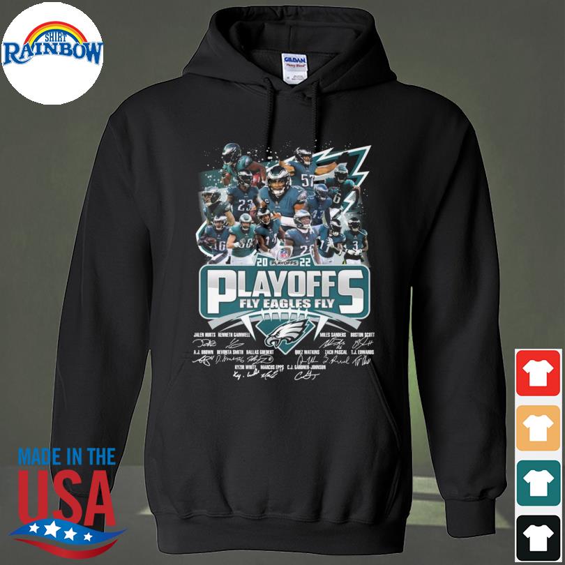 Philadelphia eagles playoffs fly eagles fly signatures 2022 shirt