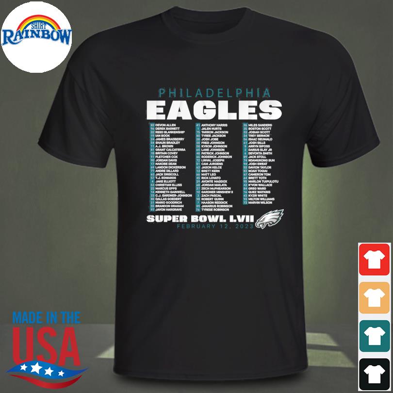 Philadelphia Eagles Super Bowl LVII Varsity Roster 2023 Mug, hoodie,  sweater, long sleeve and tank top