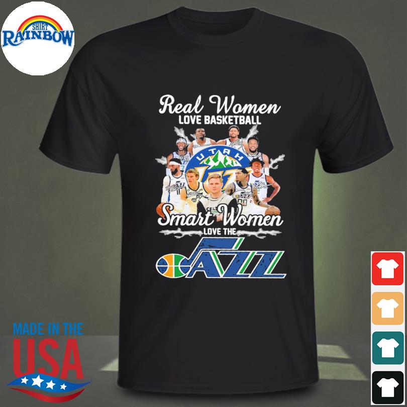 2023 Real Women Love Basketball Smart Women Love The Los Angeles Lakers  Light Signatures Shirt - Freedomdesign