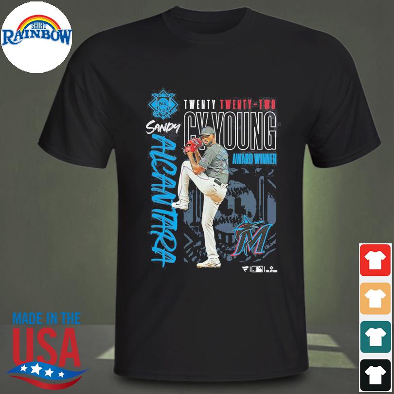 Miami Marlins Sandy Alcantara NL CY Young Award Winner T-Shirt