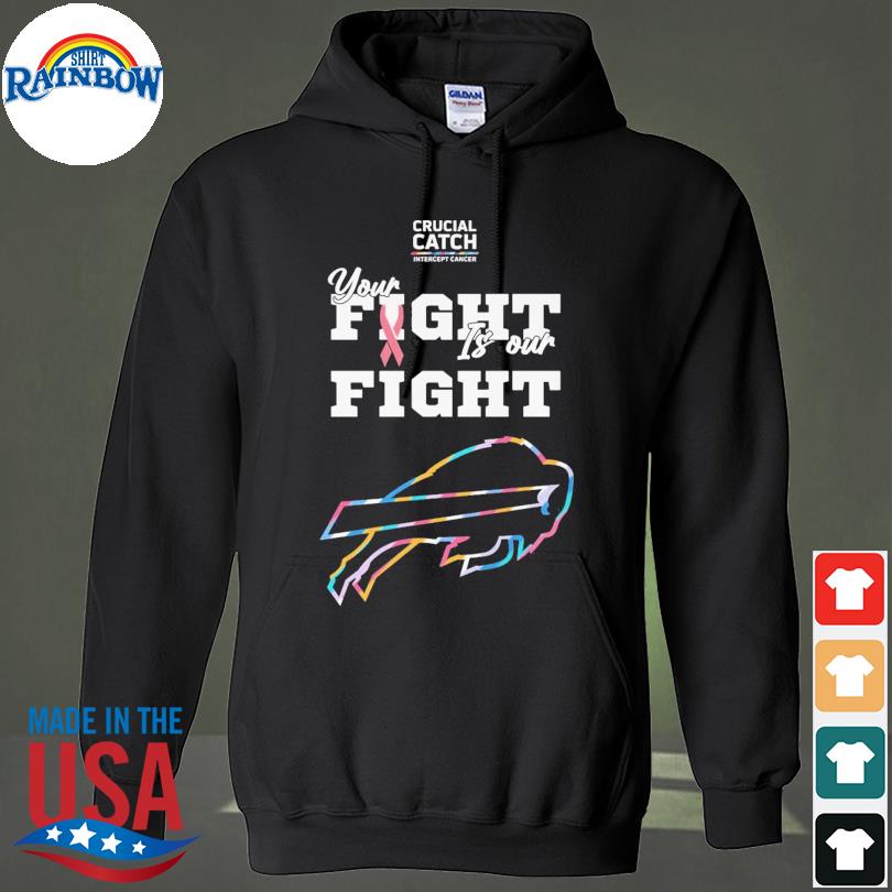 Buffalo Bills Crucial Catch Intercept Cancer Your Fight Is Our Fight shirt  - Peanutstee