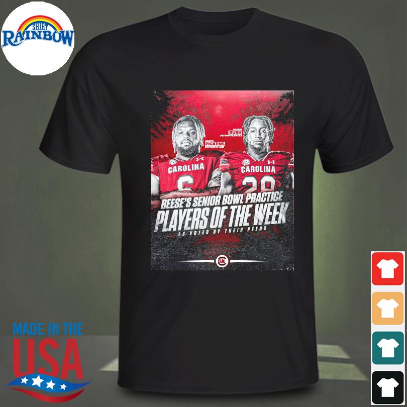 Carolina Reese's senior bowl practice players of the week as voted by their peers shirt