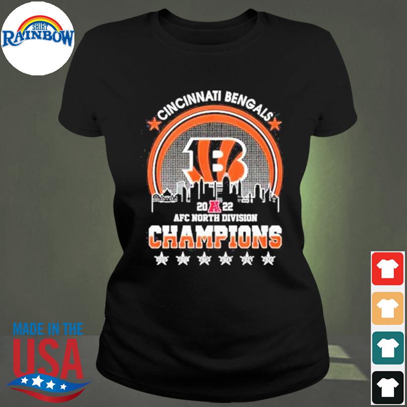 Cincinnati Bengals 2021 Afc North Division Champions Blocked Favorite  Unisex T-Shirt - Teeruto