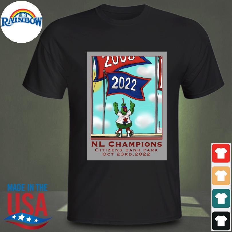 Funny Mascot philadelphia eagles 2023 nl champions citizens bank park shirt