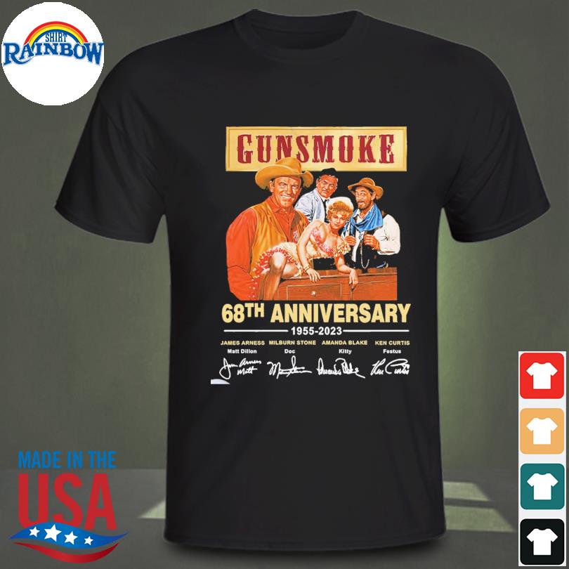 Gunsmoke 68th anniversary 1995 2023 signatures shirt