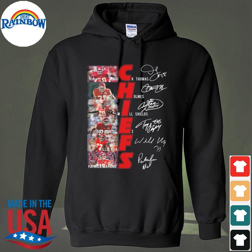 Kansas city Chiefs all team player 2023 signatures s hoodie