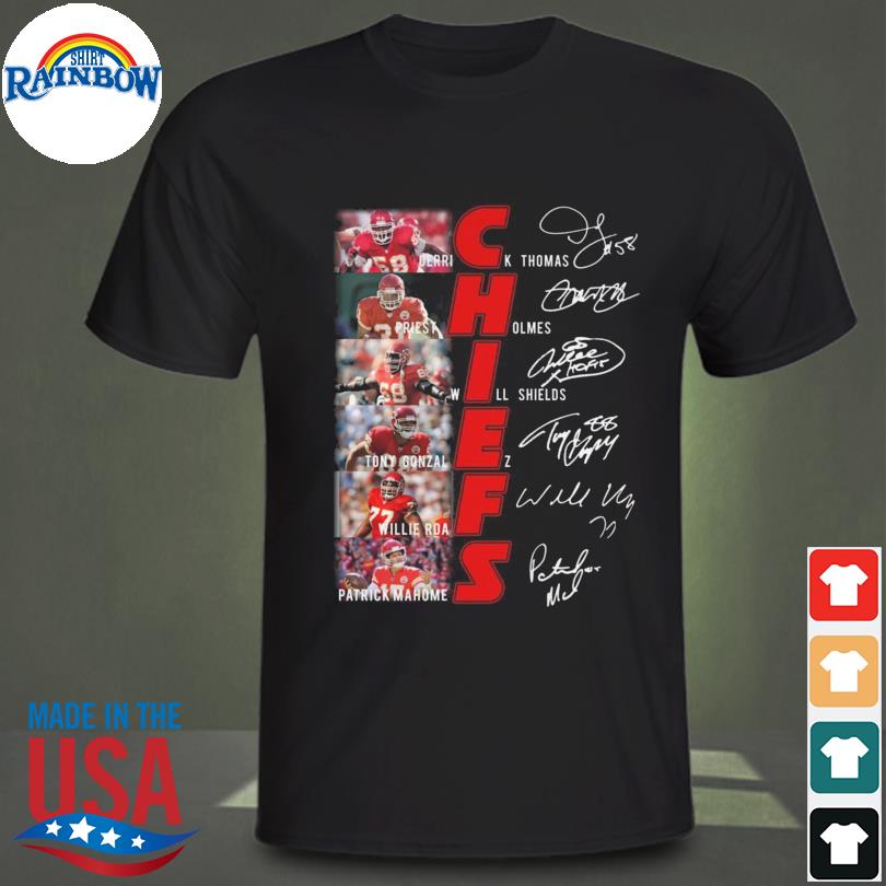 Kansas city Chiefs all team player 2023 signatures shirt