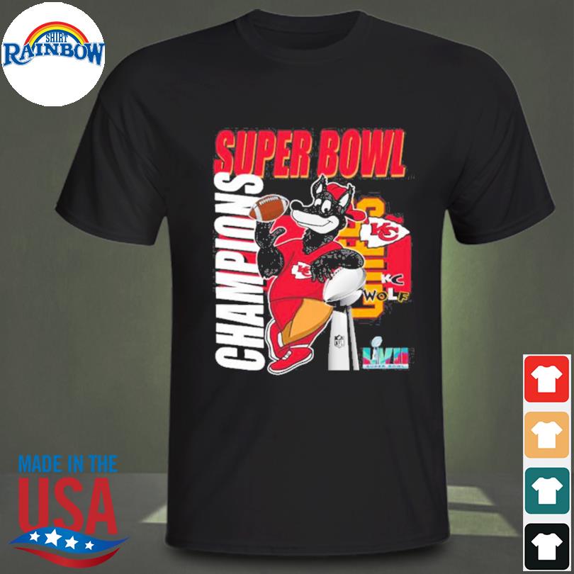 Official k.c wolf super bowl champions Kansas city Chiefs trophy T-shirt,  hoodie, sweater, long sleeve and tank top