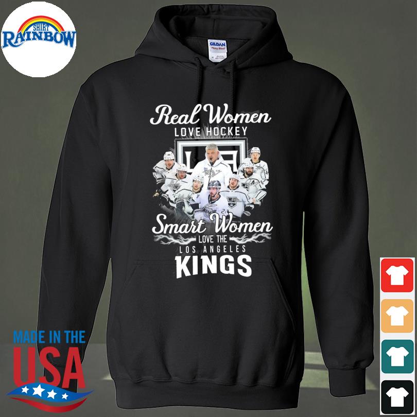 Los Angeles Kings real women love basketball smart women loves the Los Angeles Kings signatures 2023 s hoodie