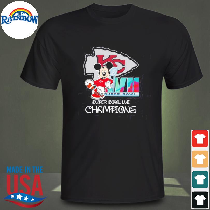 Mickey Mouse Kansas City Chiefs Super Bowl LVII 2023 Champions Shirt