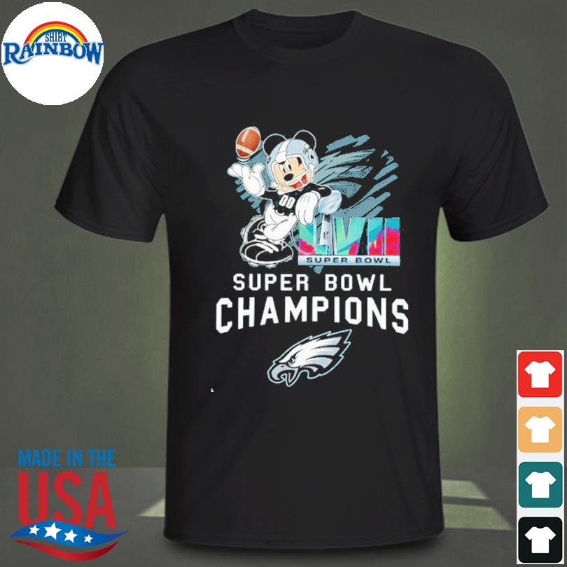 Mickey Mouse x Philadelphia Eagles Are 2023 Super Bowl LVII Champions  Unisex T-Shirt - REVER LAVIE