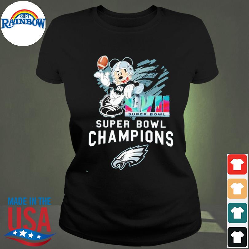 Offiical Mickey Mouse Philadelphia Eagles Super Bowl LVII 2023 Champions  shirt, hoodie, sweater, long sleeve and tank top